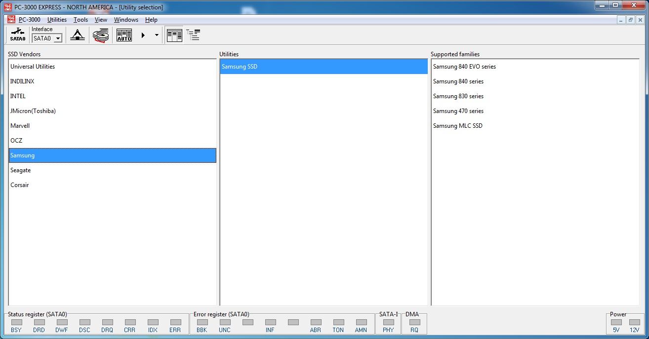 PC-3000 SSD Active Utilities主要概念描述