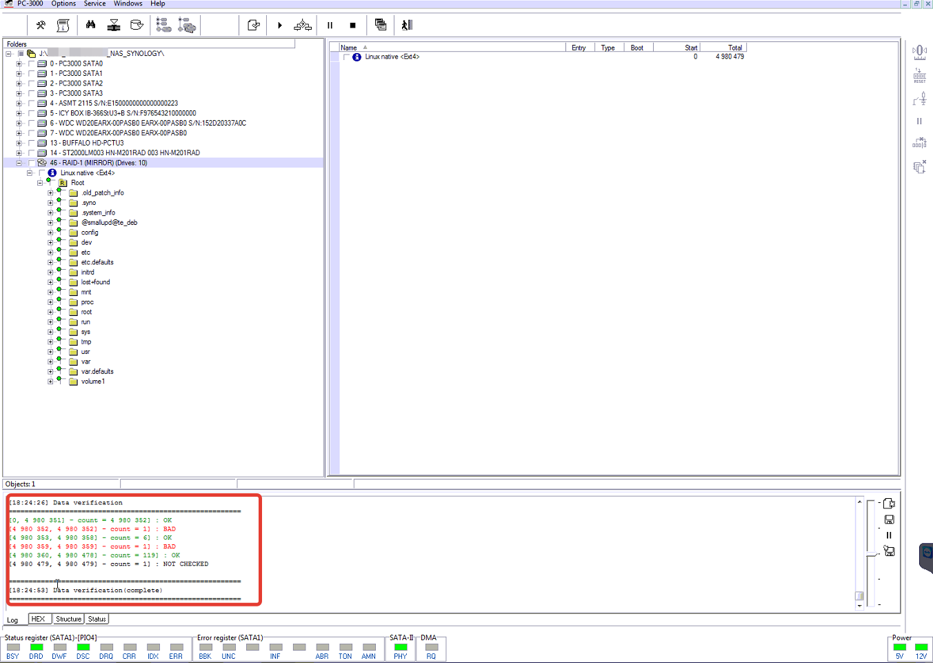 PC-3000 Data Extractor RAID Edition案例研究,从典型的Linux RAID中恢复数据