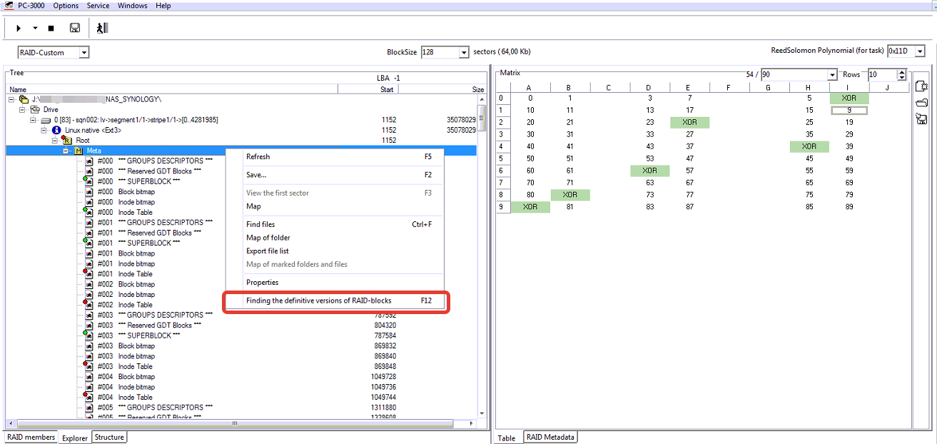 PC-3000 Data Extractor RAID Edition案例研究,从典型的Linux RAID中恢复数据