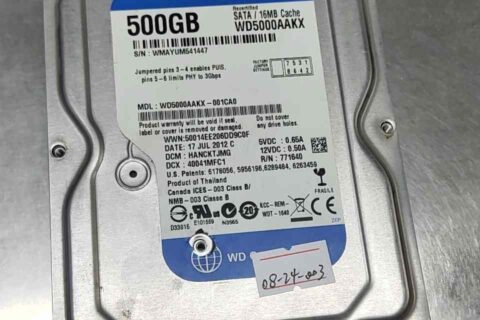 WD5000AAKX-001CA0西部数据500G硬盘二次开盘恢复成功