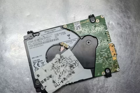 西部数据WD20SMZW-11JW8S0 2TB移动硬盘二次开盘数据恢复成功案例