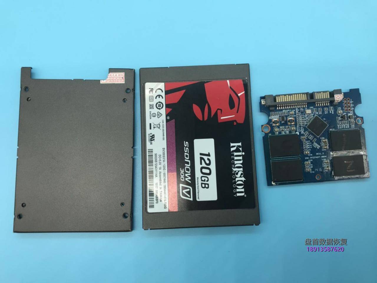 金士顿SV300S37A假的SSD固态硬盘掉盘不识别SM2246XT主控芯片拆芯片数据恢复成功