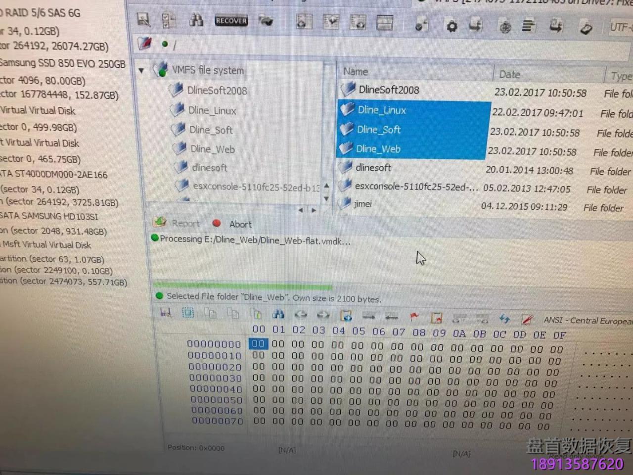 成功恢复Vmware ESXI 5.5单盘服务器,希捷SAS600G磁头损坏