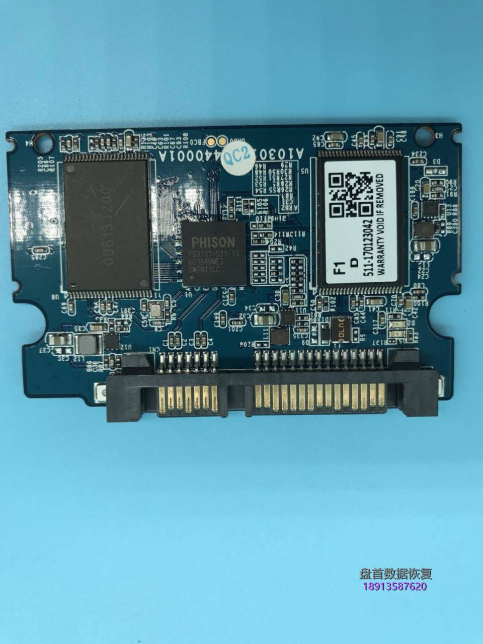 影驰120G固态硬盘识别成SATAFIRM S11(PS3111主控)数据恢复成功