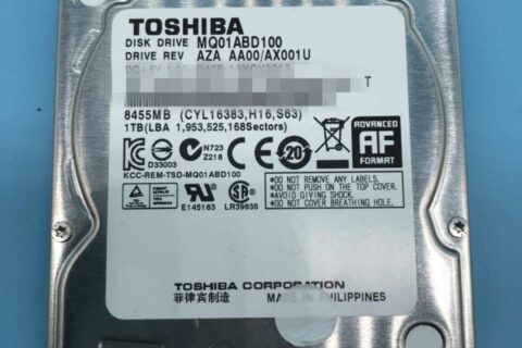 东芝1TB移动硬盘MQ01ABD100二次开盘数据恢复成功