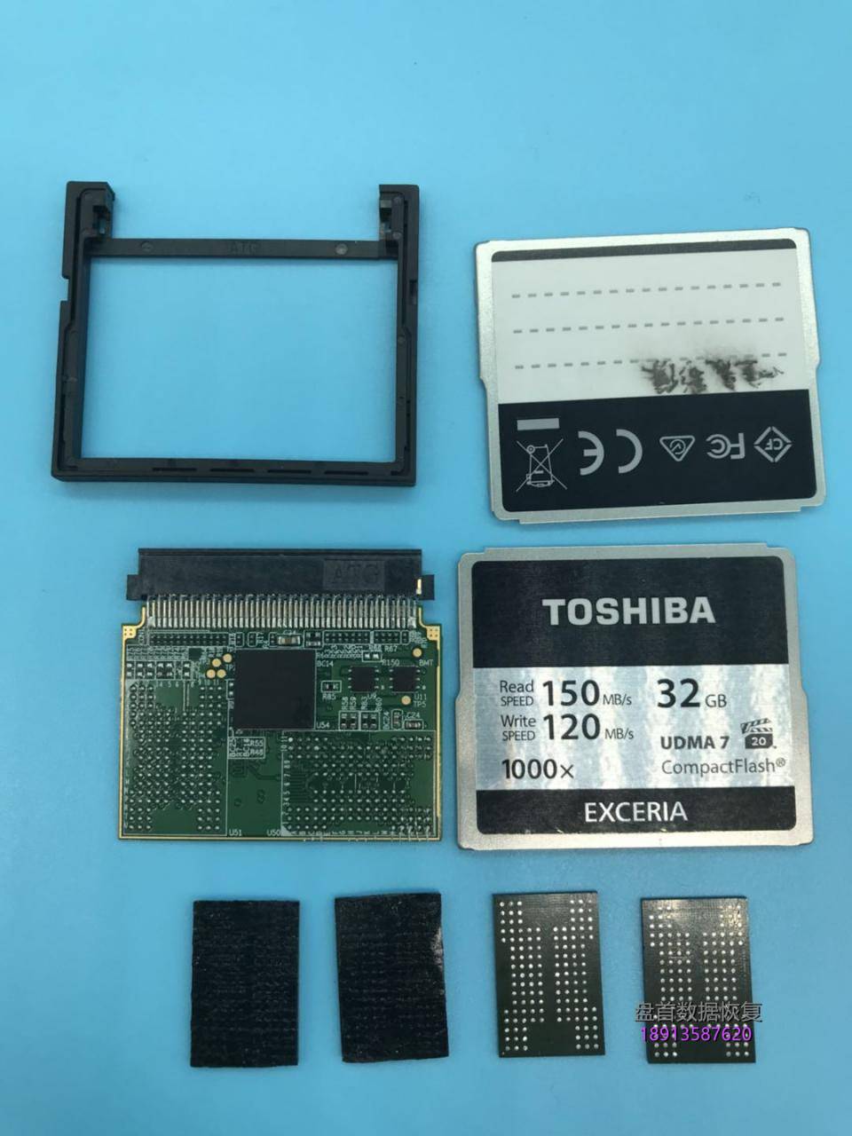 东芝EXCERIA 1000X 32GB 高速CF卡 无法识别数据恢复成功