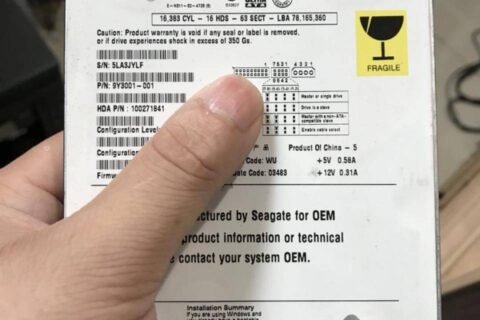 希捷UX系列硬盘ST340015A电机损坏卡死