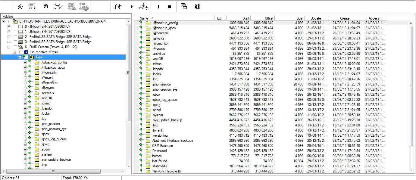 PC3000 DE Data Extractor RAID Edition 如何使用Ext4文件系统元数据构建RAID阵列