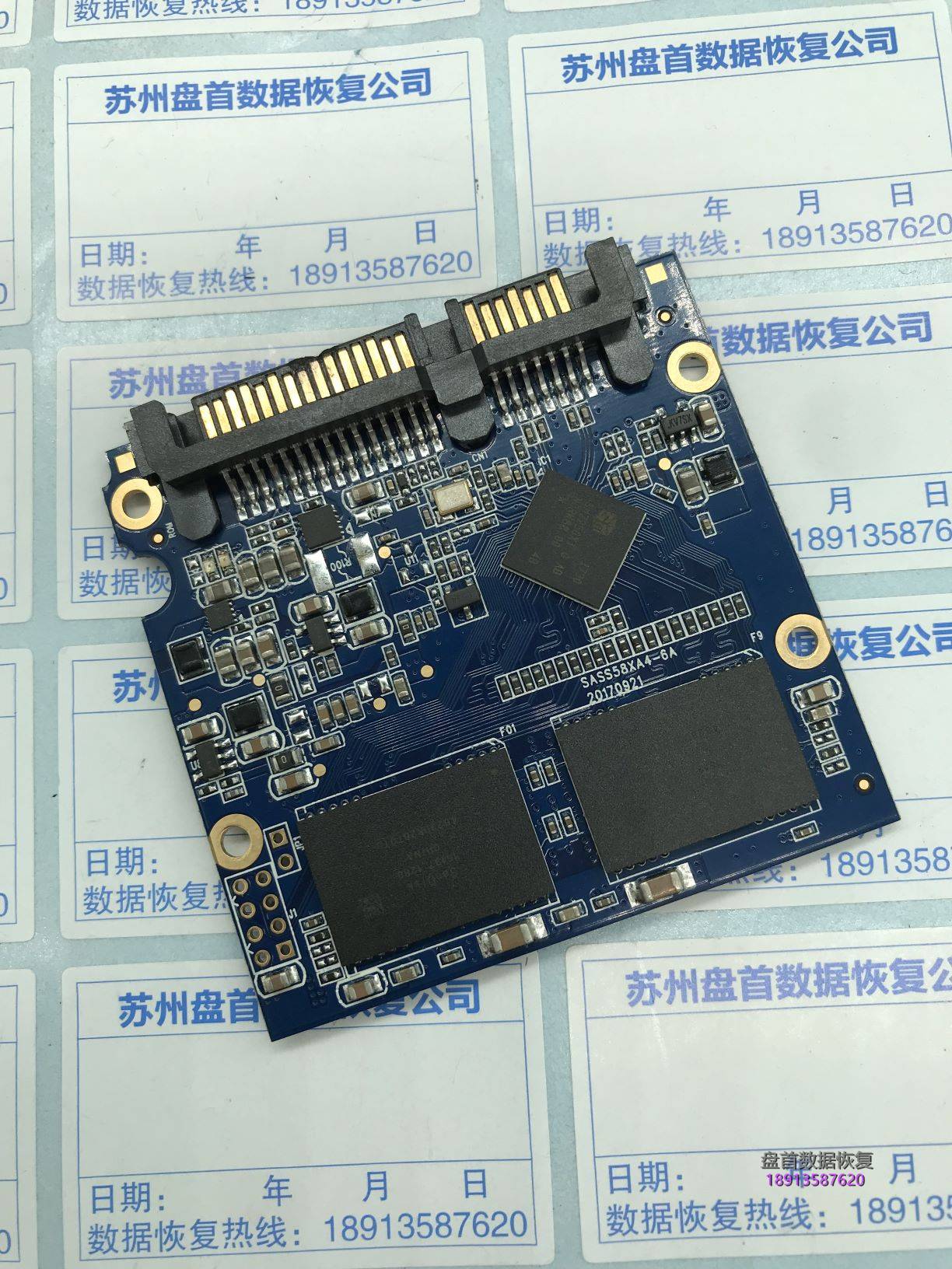 二次成功恢复SM2258XT主控的联想SL500 240G固态无法识别读不取盘