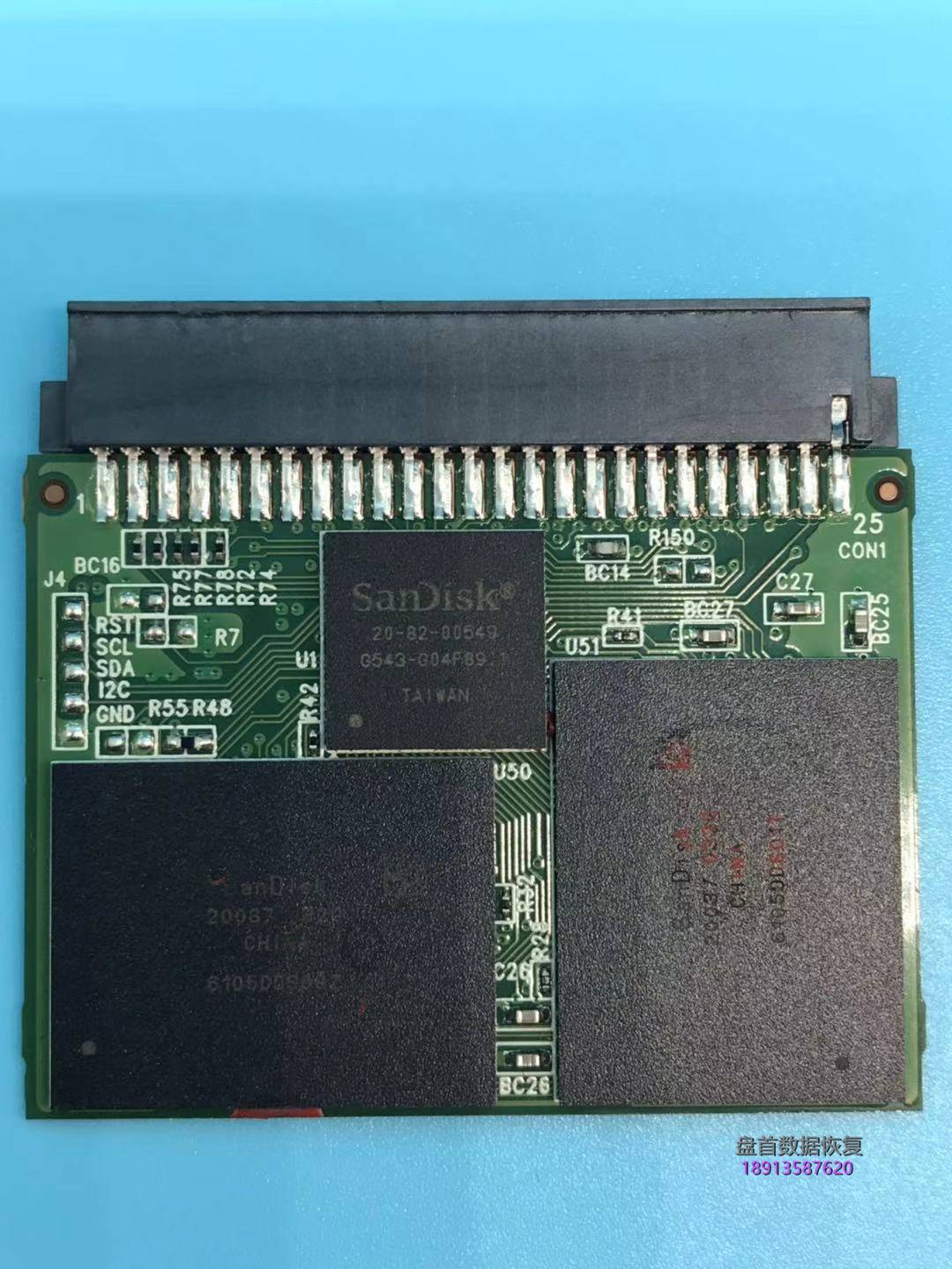 闪迪64G Extreme PRO CF卡损坏不识别了电脑里显示无媒体相机里显示存储损坏CF卡数据恢复