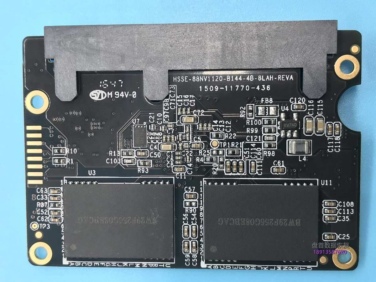 88NV1120掉固件无法识别HP S600固态硬盘开机卡死在LOGO界面不读盘无法读取数据恢复成功