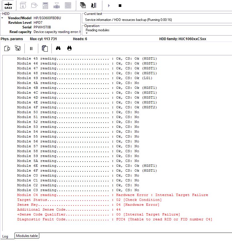 PC3000 SAS  HGST硬盘如何找到一个坏磁头的问题?