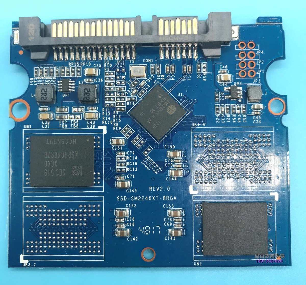 SM2246XT无法识别杂牌120GSSD固态硬盘无法读取数据信管飞进销存数据库完美恢复