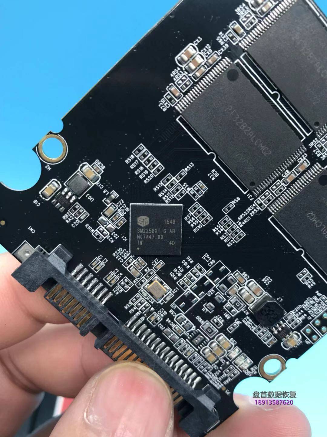 SM2258XT德乐120G固态硬盘掉盘不认盘无法读取数据恢复成功