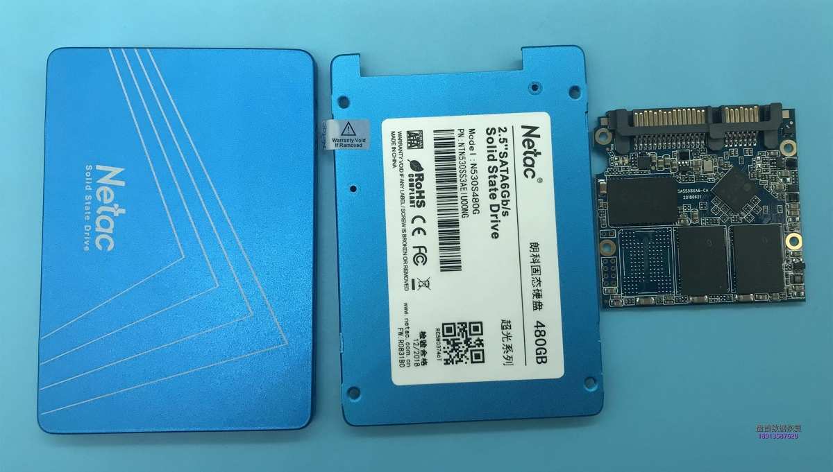 朗科N530S480G SSD固态硬盘SM2258XT主控掉盘无法识别数据成功恢复
