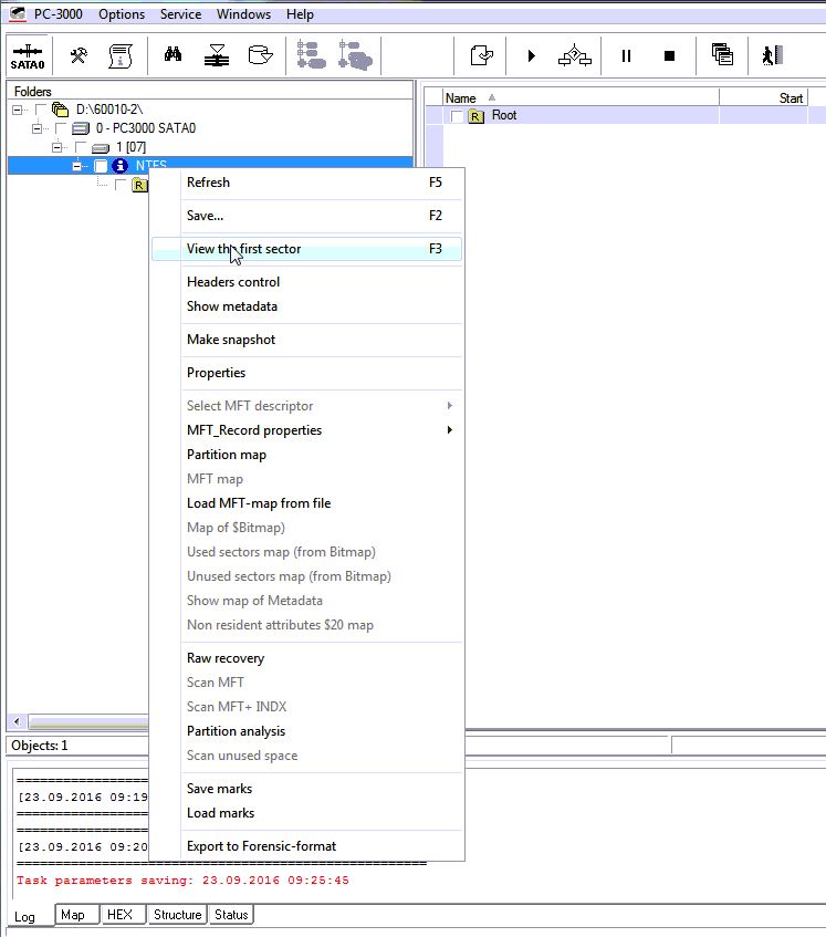 如何使用PC-3000 Data Extractor识别EndPoint加密
