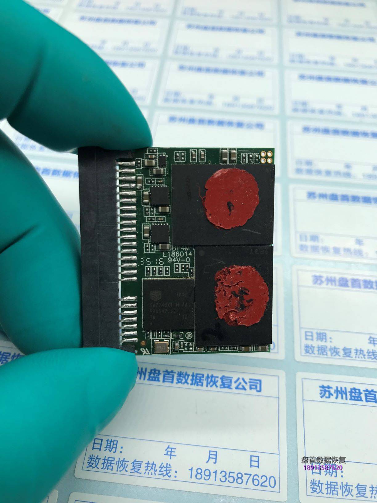 雷克沙CFast 2.0 3600X高速CF卡损坏无法识别芯片级数据恢复完美成功