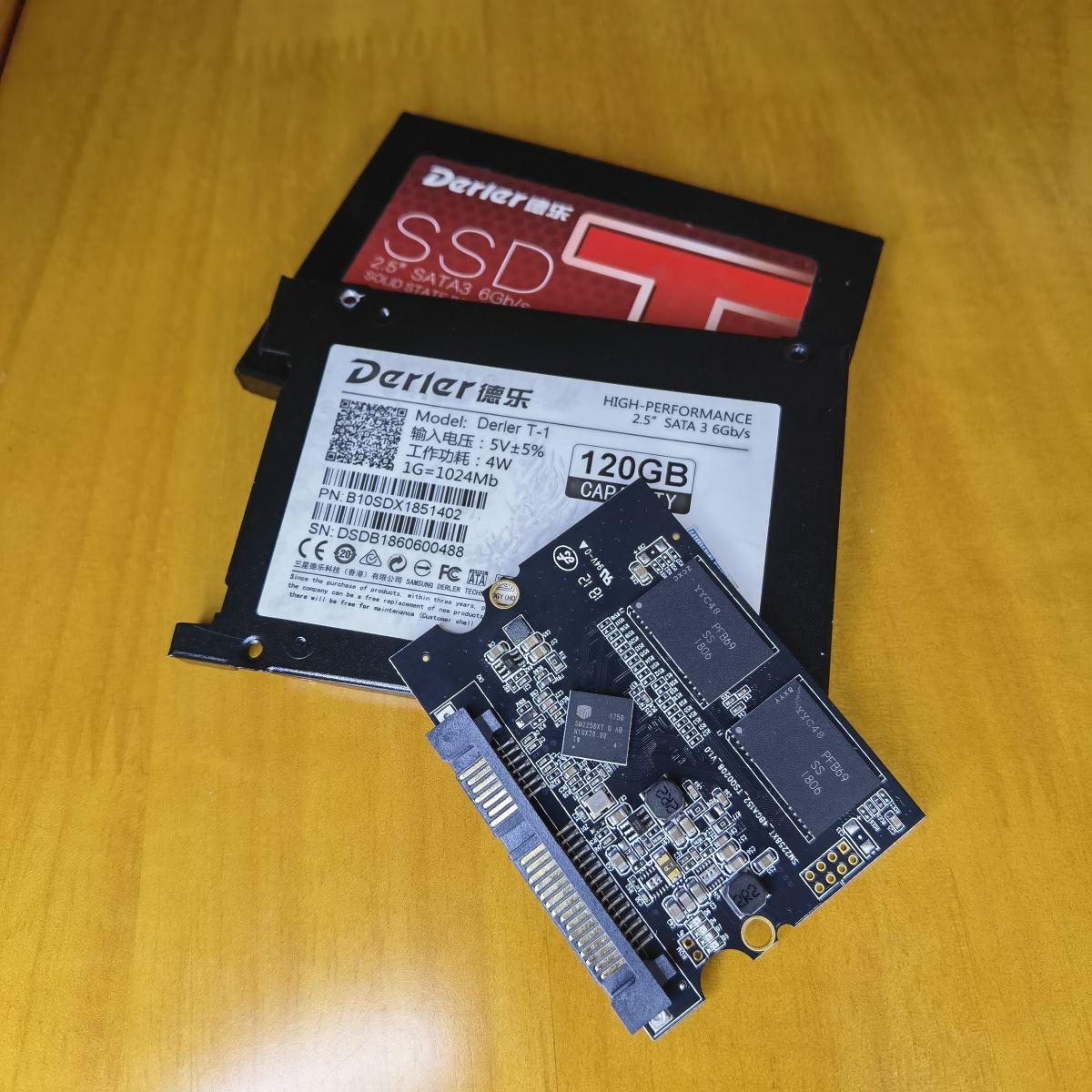 德乐120G固态硬盘SM2258XT主控掉盘通病无法识别