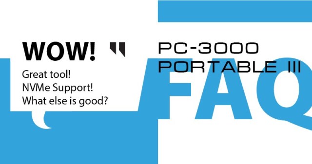 PC-3000 Portable III很棒的工具！ NVMe支持！ 还有什么好？
