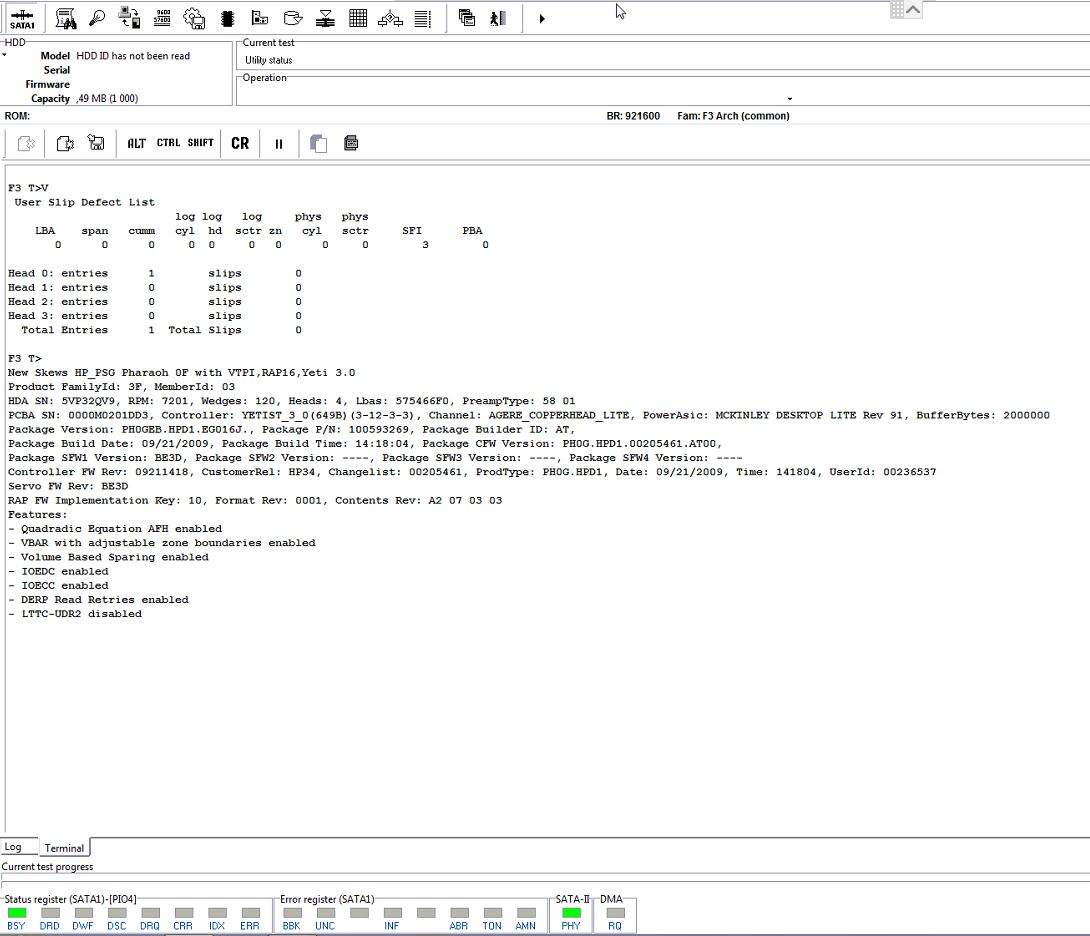 PC-3000 用于硬盘希捷F3系列如何修复Init SMART Fail错误