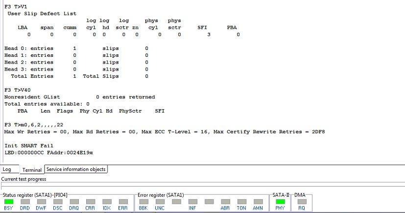 PC-3000 用于硬盘希捷F3系列如何修复Init SMART Fail错误