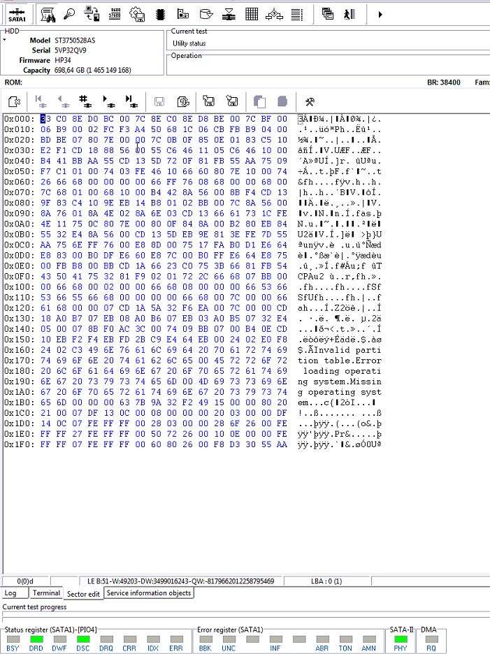 PC-3000 用于硬盘希捷F3系列如何修复Init SMART Fail错误