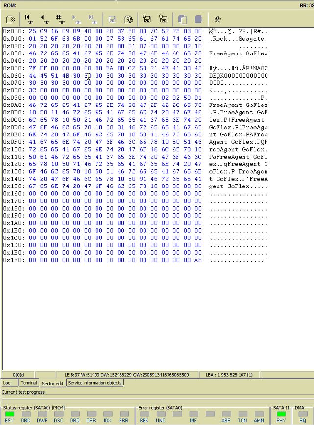使用PC-3000修复希捷F3 Sentosa家族终端提示”SIM Error 1009 RW Error 00000080″错误