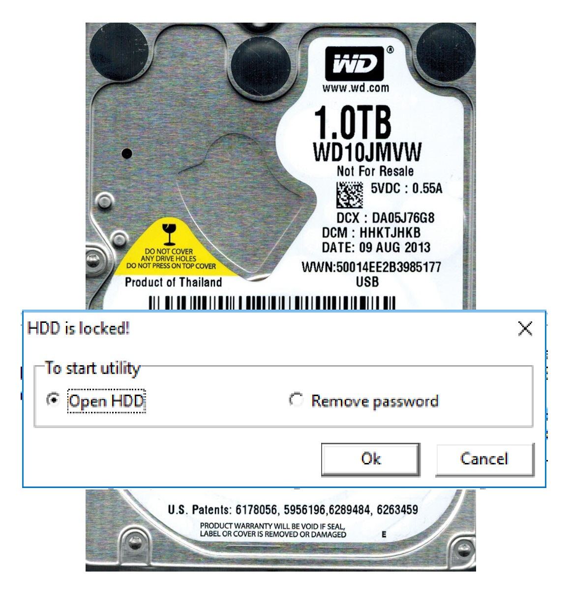 PC3000 for HDD解决Western Digital西部数据硬盘如何解决从未设置密码的密码问题