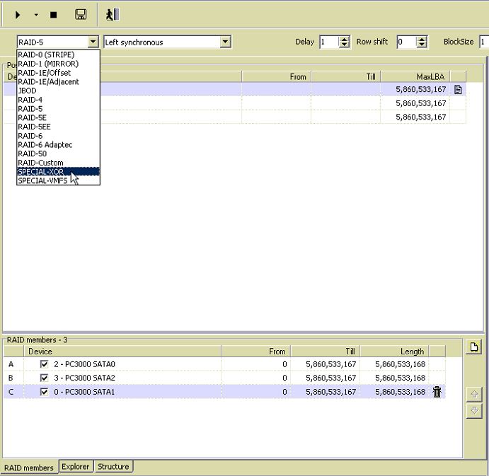 PC-3000 DE. Data Extractor RAID Edition LaCie Big 4 Quadra Raid 的解决方案