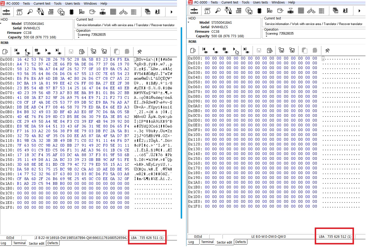 如何使用PC3000 for HDD Seagate F3系列硬盘，手动翻译器恢复过程与Track缺陷处理方法