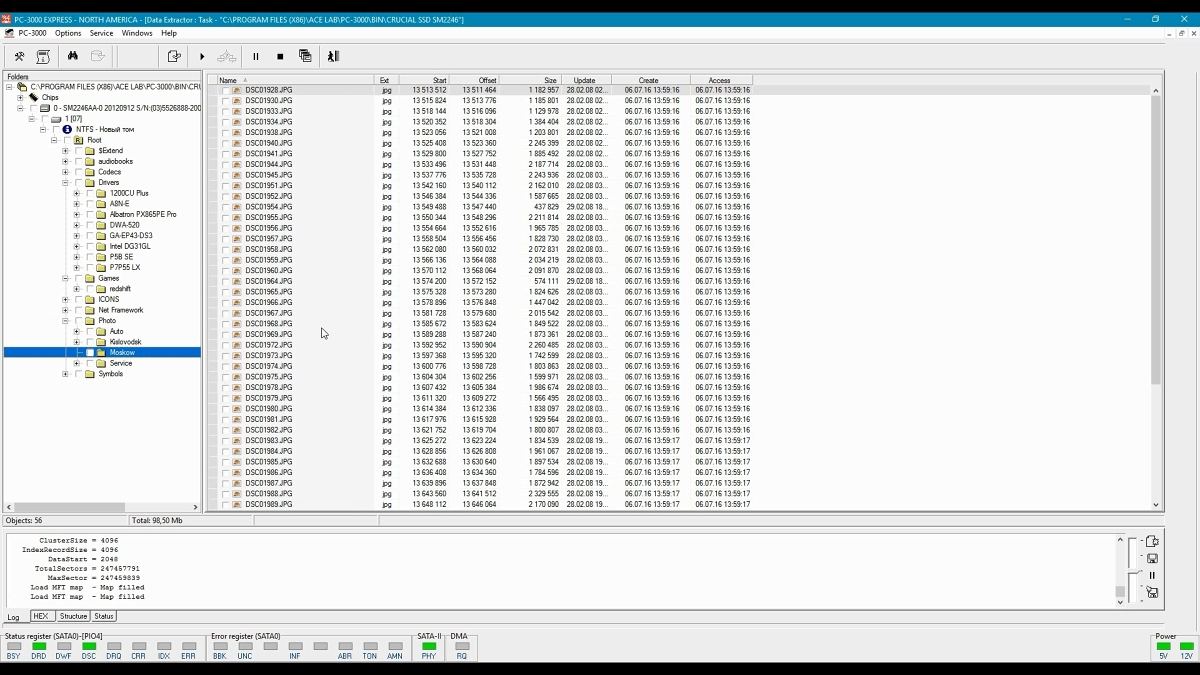 PC3000 SSD固态硬盘数据恢复软件
