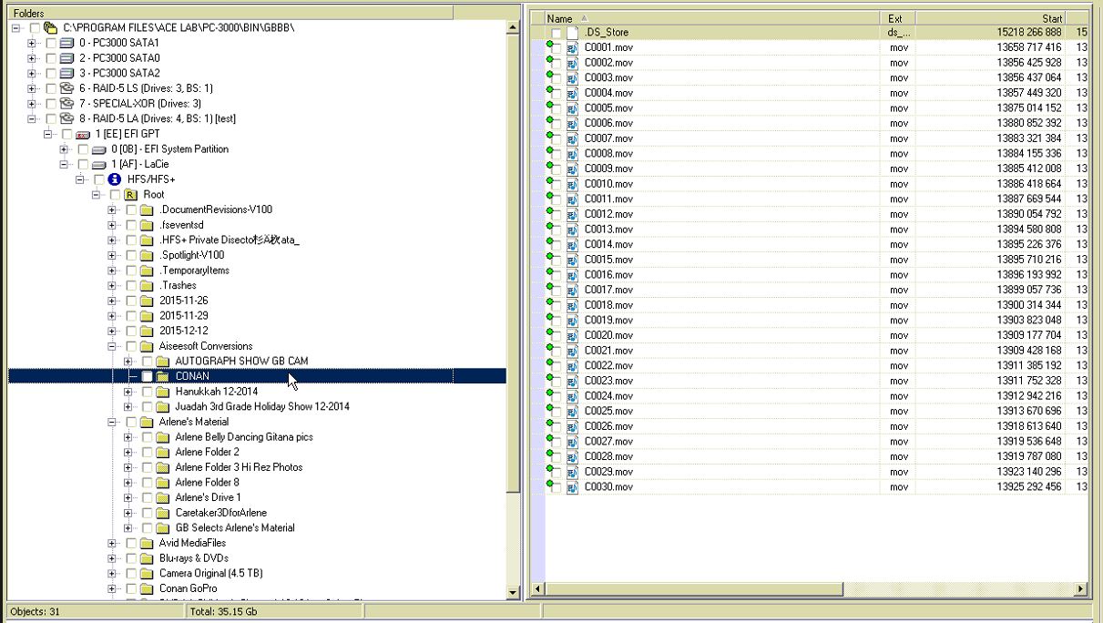 PC-3000 DE. Data Extractor RAID Edition LaCie Big 4 Quadra Raid 的解决方案